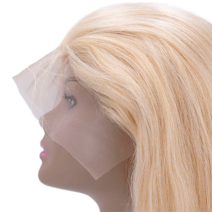 Brazilian Blonde Straight 13x4 Transparent Lace Front Wig SALE