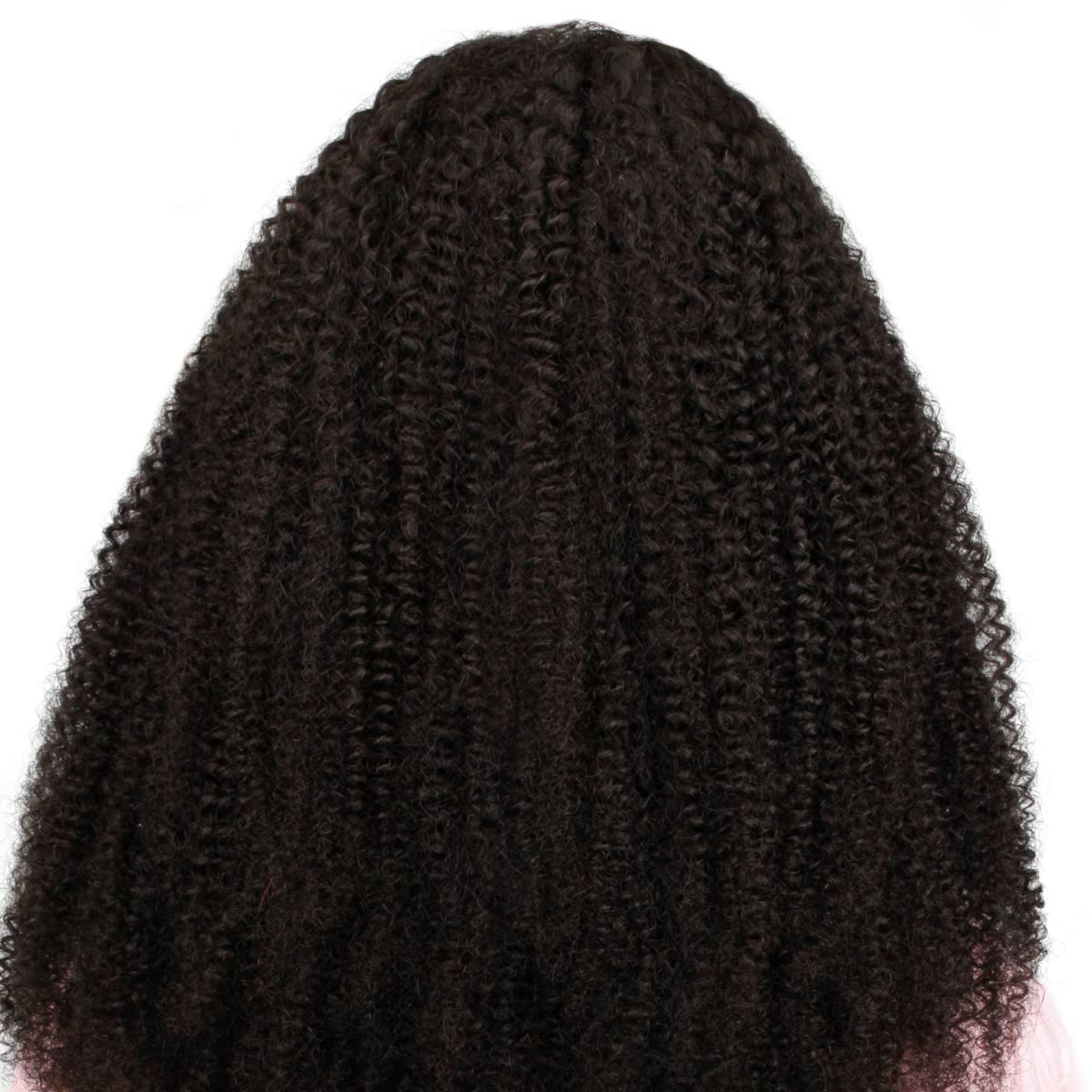 Afro Kinky Curly HD 2x6 Closure Glueless Wig