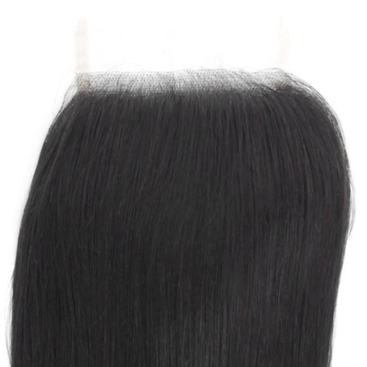 hairline straight transparent lace closure 4x4