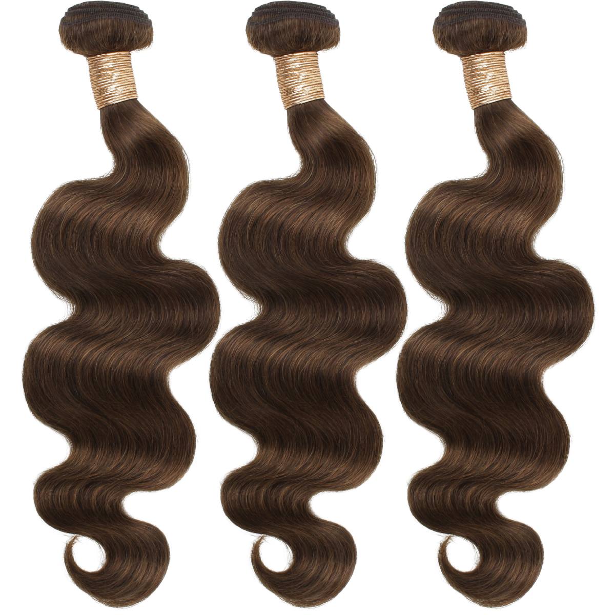 human hair medium brown bundle deal