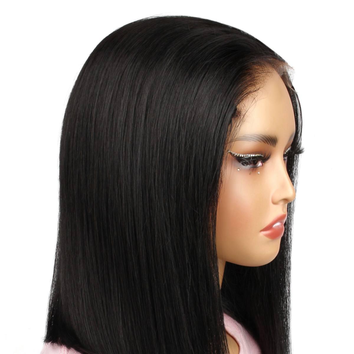 jet black 7x7 hd closure wig