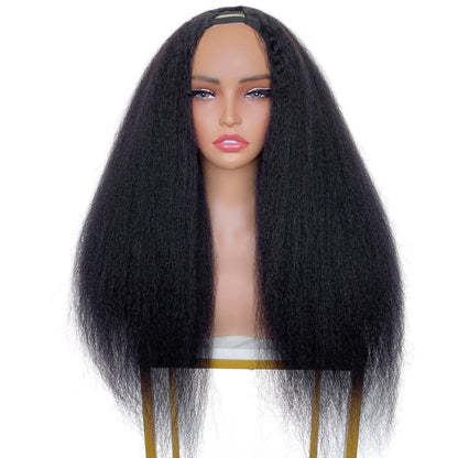 kinky straight v part wig