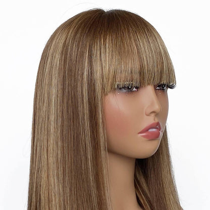 light hightlight straight wig