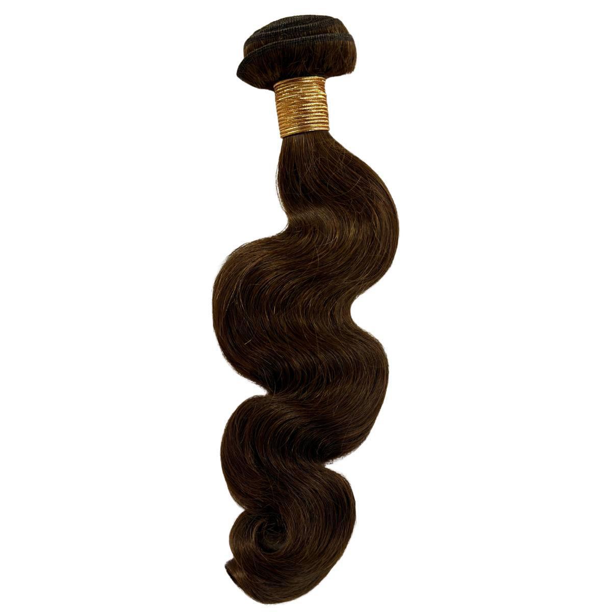 medium brown hair bundle body wave