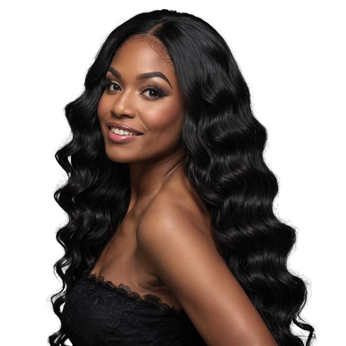 Jet Black Body Wave Bundles - 100% Human Hair Weave – Private Label