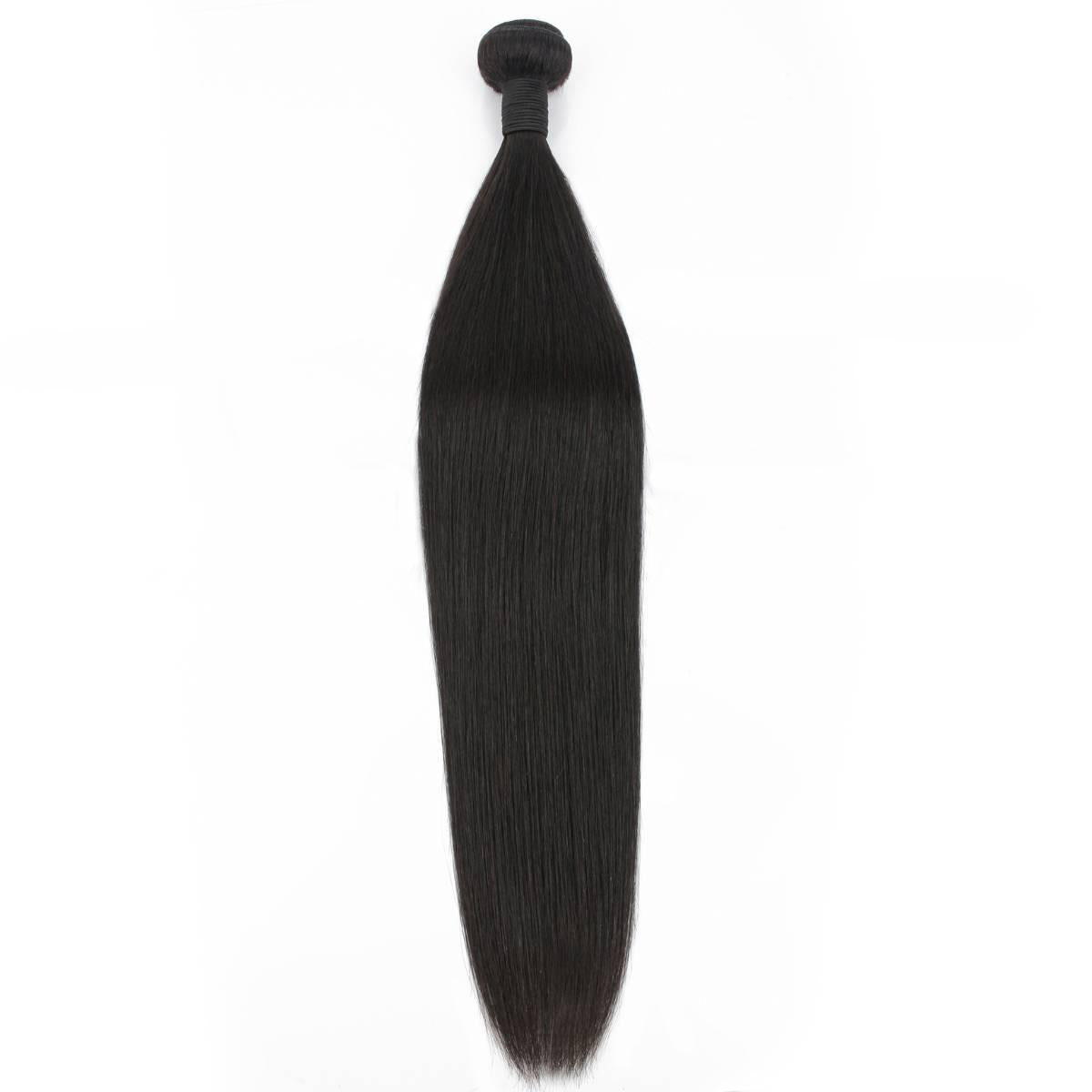 straight bundle human hair weave