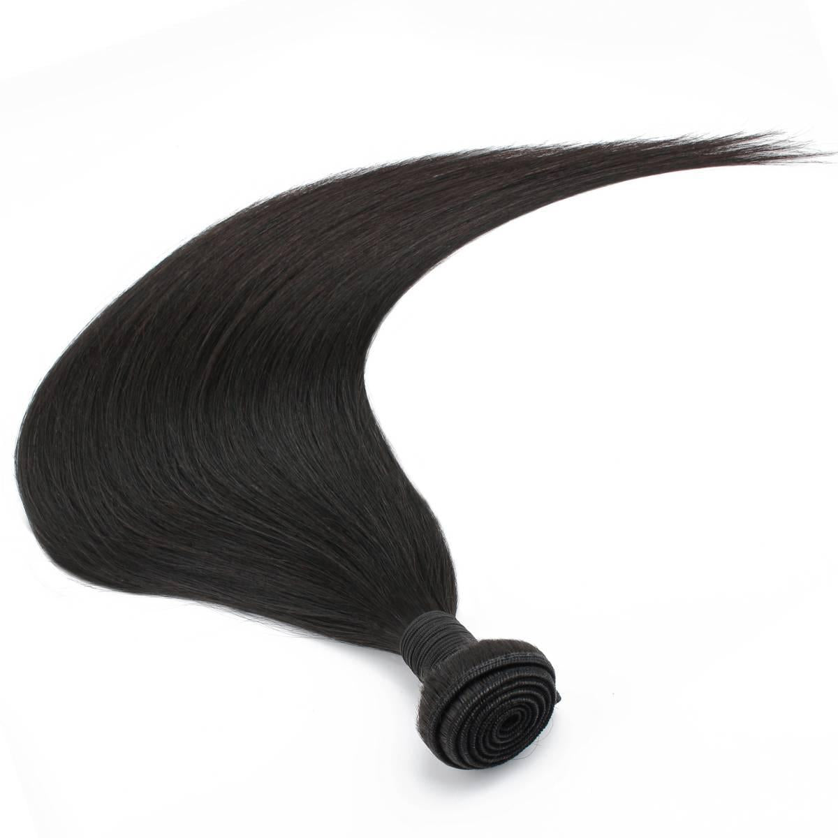 straight human hair bundle malaysin