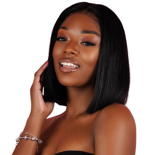 Virgin Hair Straight Bundles with 4x4 Transparent Closure