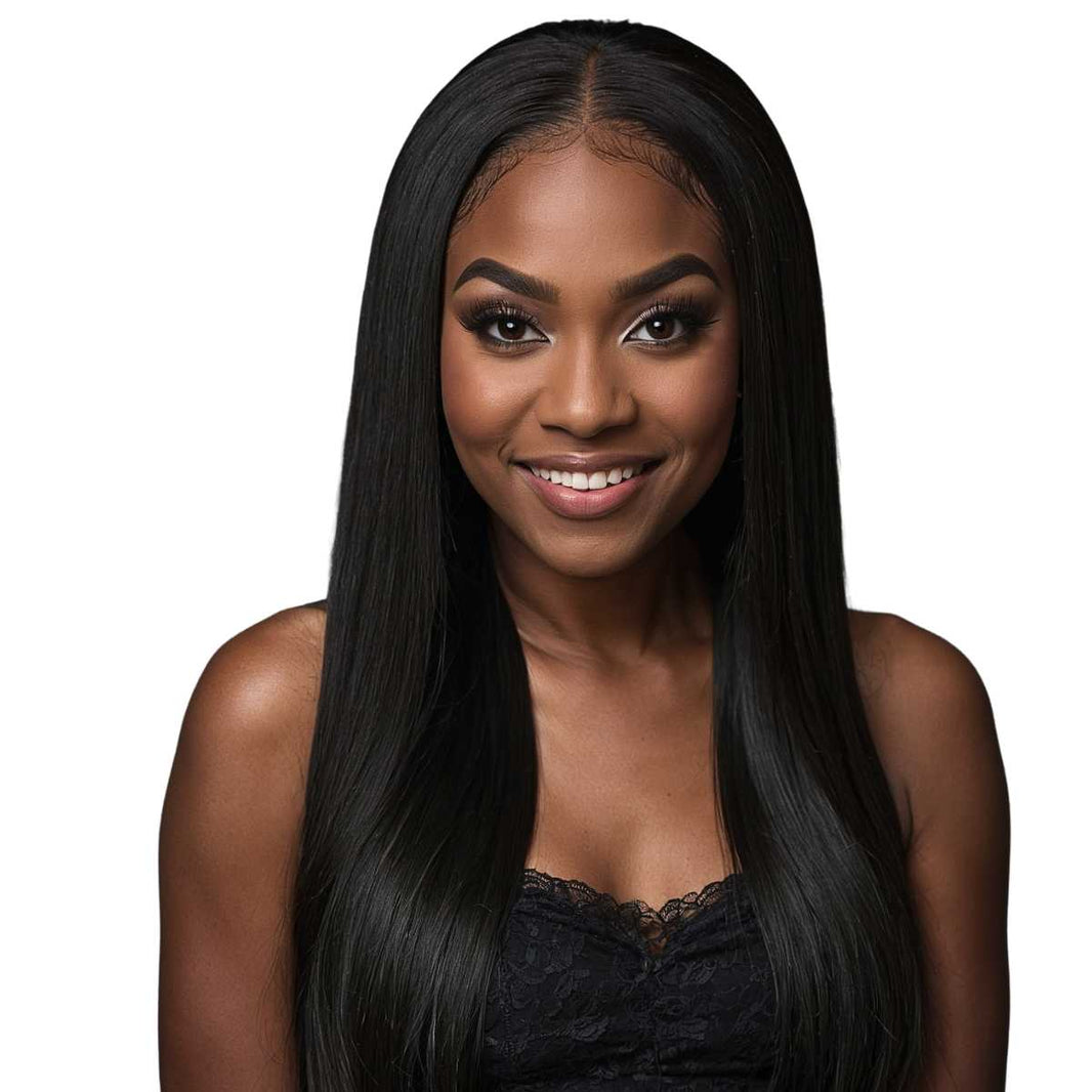 Yaki Straight Bundles | Natural Textured Human Hair Weave – Private Label